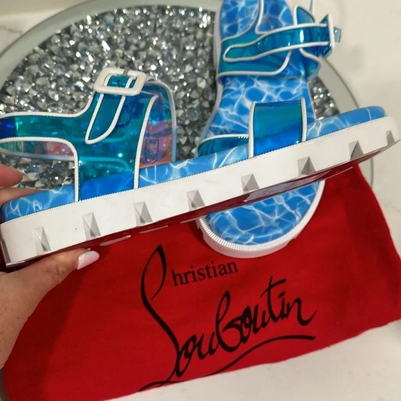 Christian Louboutin duniss flats sandals size 9 nwt
